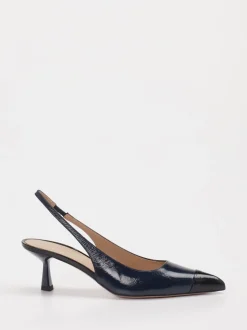 Konstantin Starke – Slingback-Pumps aus Lackleder Blau