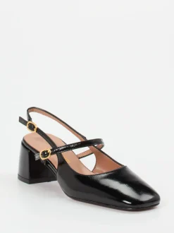 Konstantin Starke – Slingback-Pumps aus Lackleder schwarz