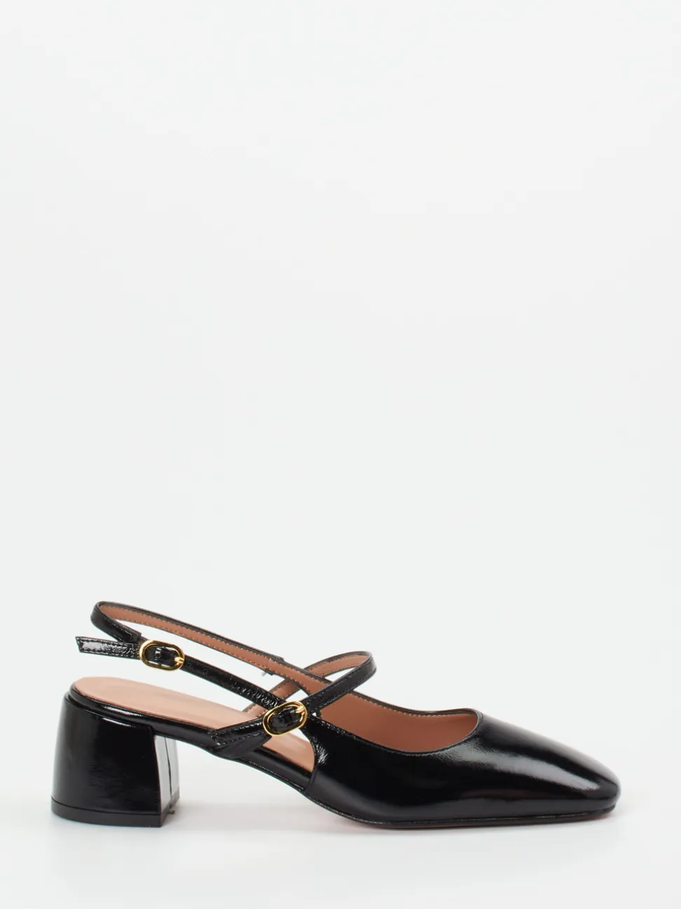 Konstantin Starke – Slingback-Pumps aus Lackleder schwarz