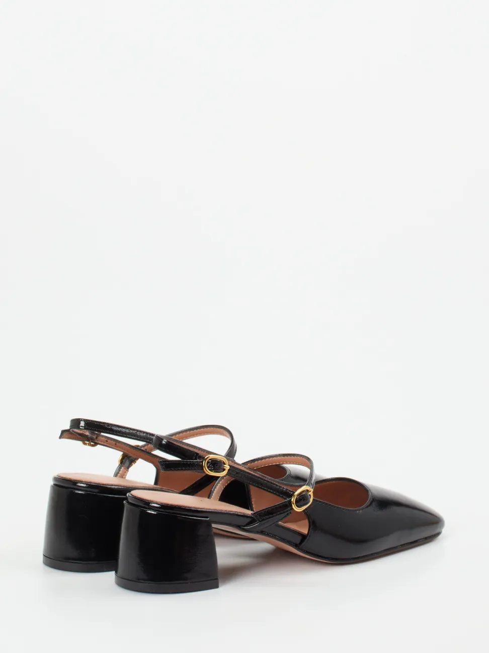 Konstantin Starke – Slingback-Pumps aus Lackleder schwarz