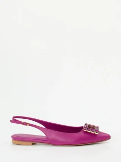 Konstantin Starke – Slingback-Ballerinas aus Lammleder pink