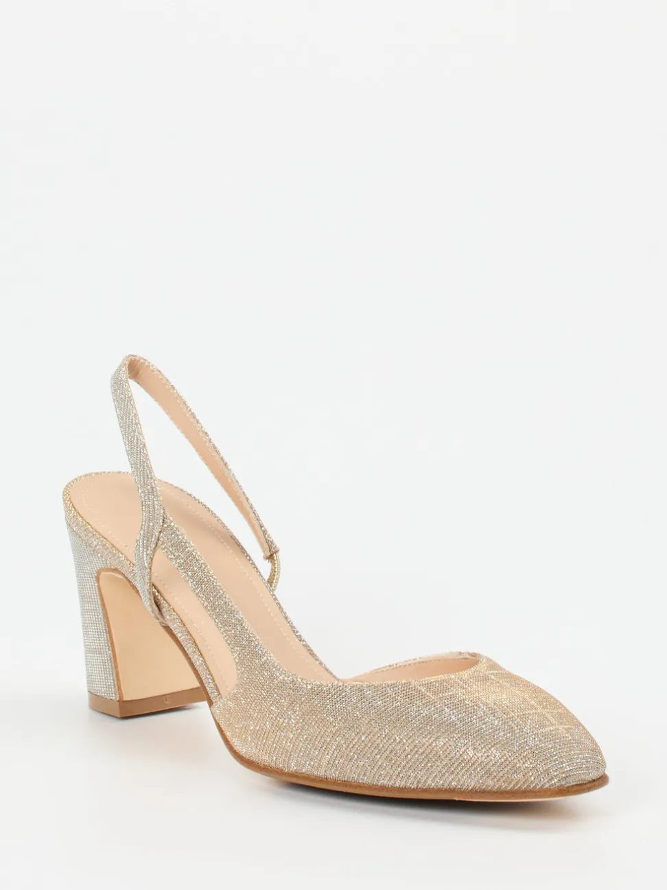Konstantin Starke – Slingback-Pumps aus Metallicleder Gold