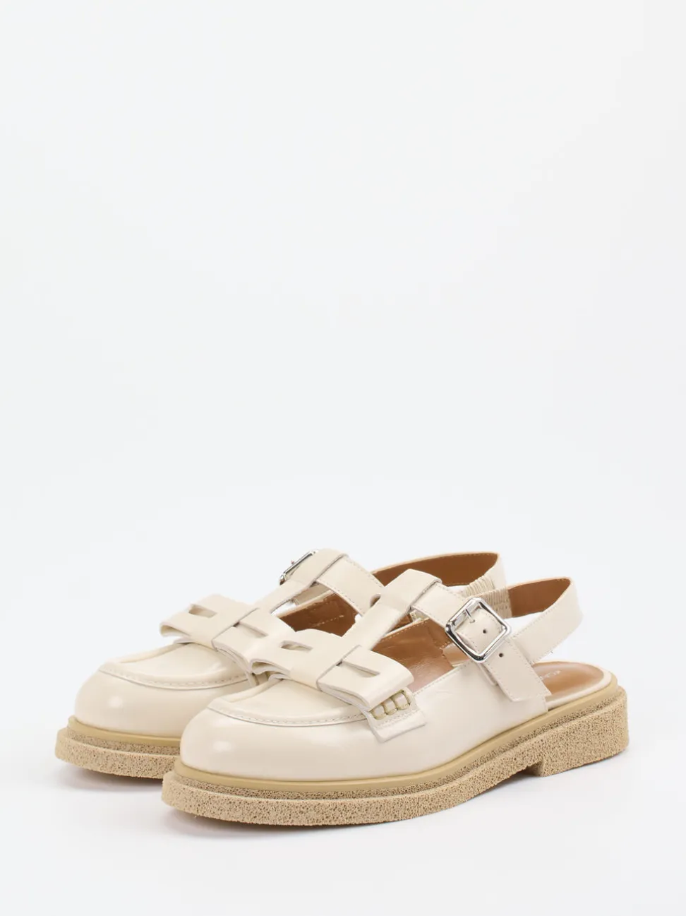 Konstantin Starke – Slingback-Loafer aus Lammleder beige