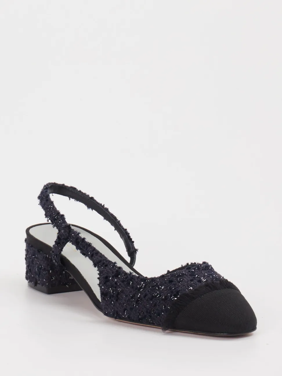 Konstantin Starke – Slingbacks aus Textil in Schwarz