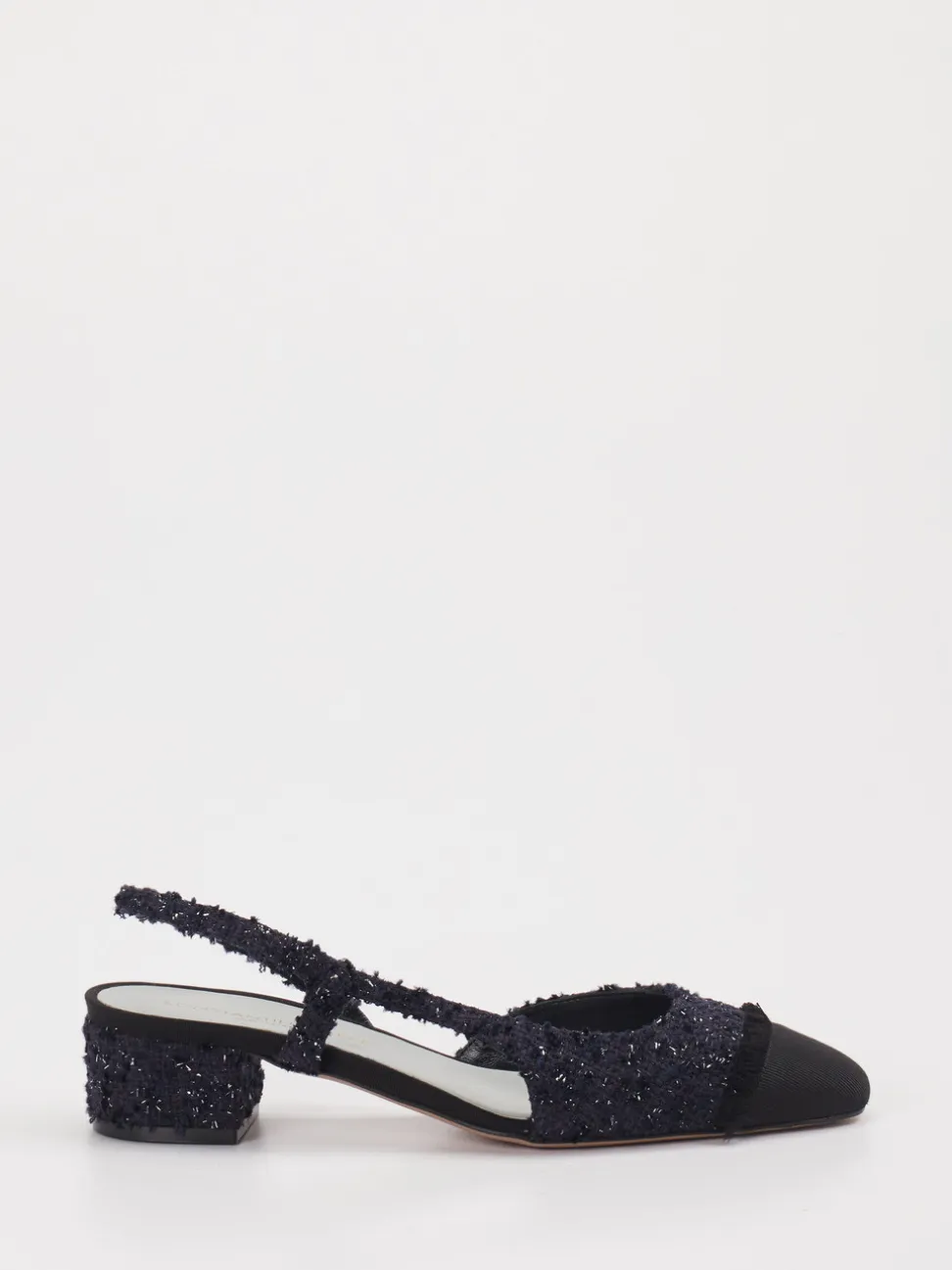 Konstantin Starke – Slingbacks aus Textil in Schwarz