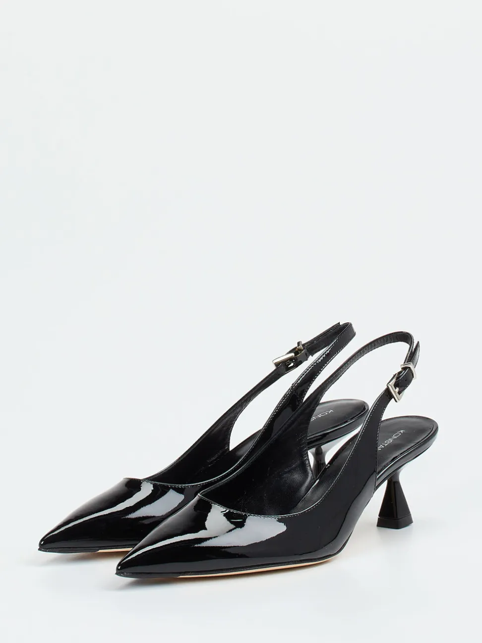 Konstantin Starke – Slingback-Pumps aus Lackleder Schwarz