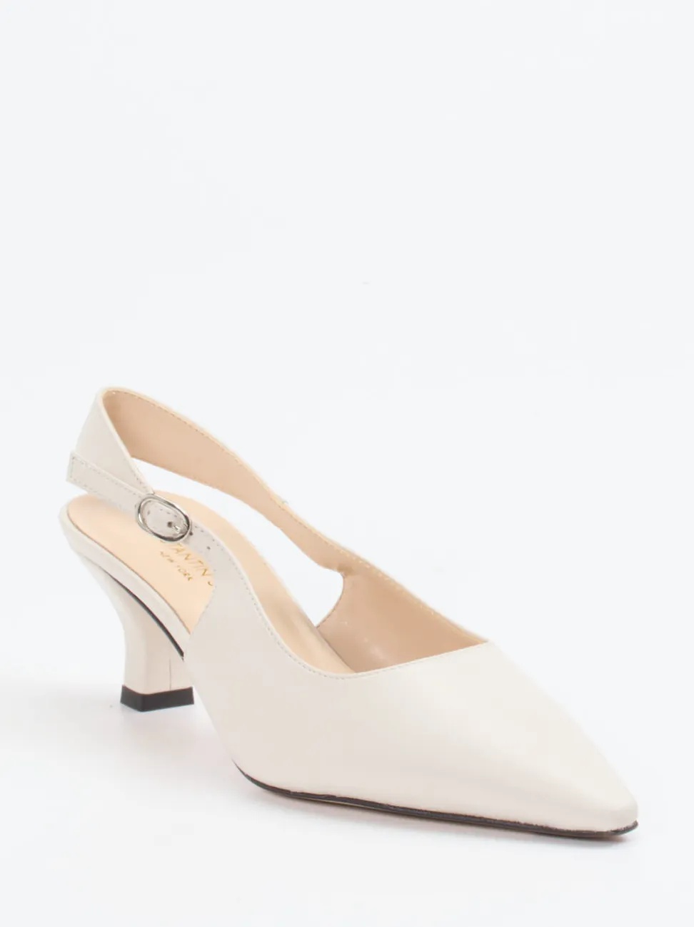 Konstantin Starke – Slingback-Pumps aus Lammleder Elfenbein