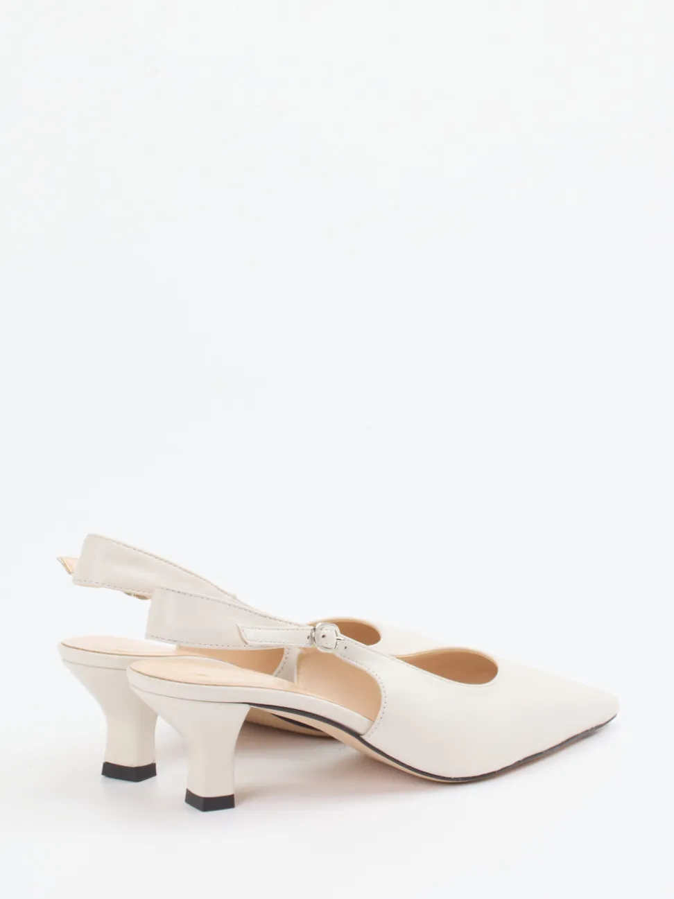 Konstantin Starke – Slingback-Pumps aus Lammleder Elfenbein