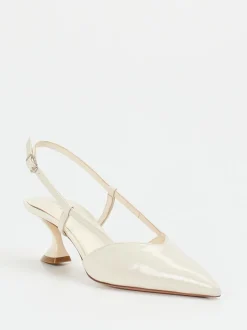 Konstantin Starke – Slingback-Pumps aus Lackleder beige