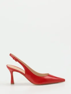 Konstantin Starke – Slingback-Pumps aus Lammleder Rot