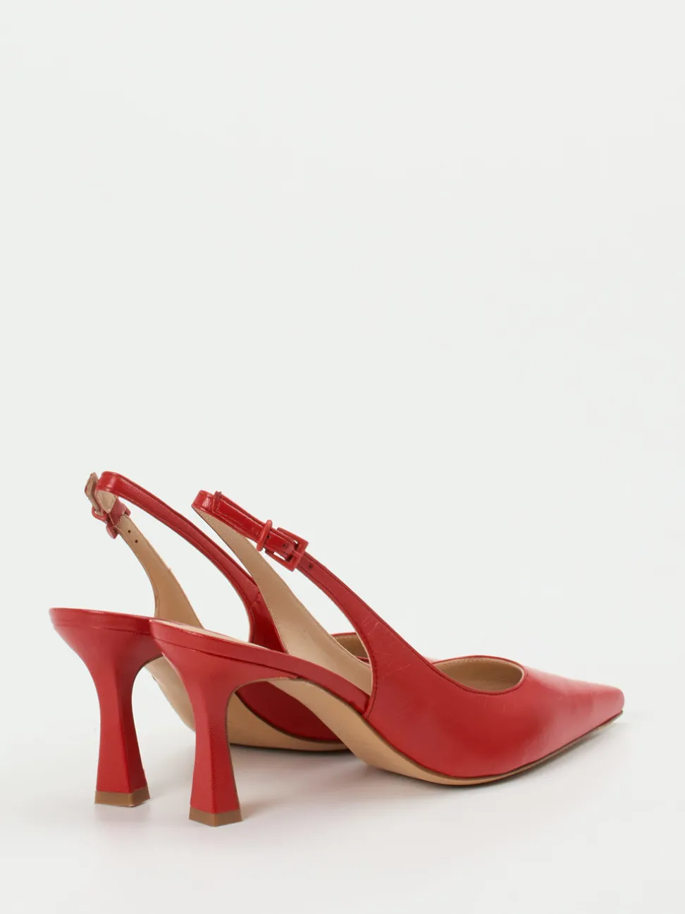 Konstantin Starke – Slingback-Pumps aus Lammleder Rot