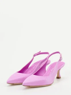 Konstantin Starke – Slingback-Pumps aus Veloursleder Pink