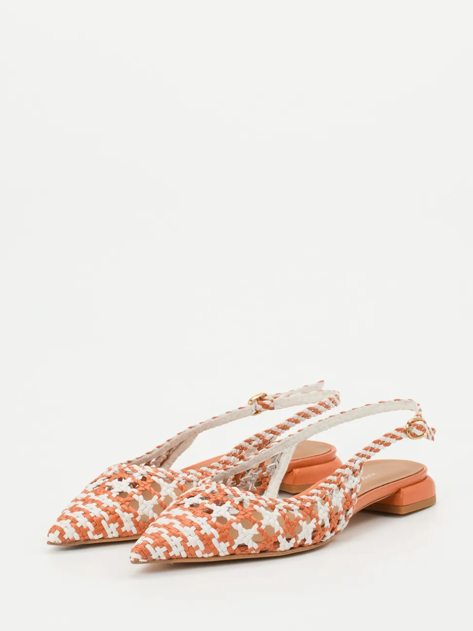 Konstantin Starke – Slingback-Ballerinas aus Flechtleder
