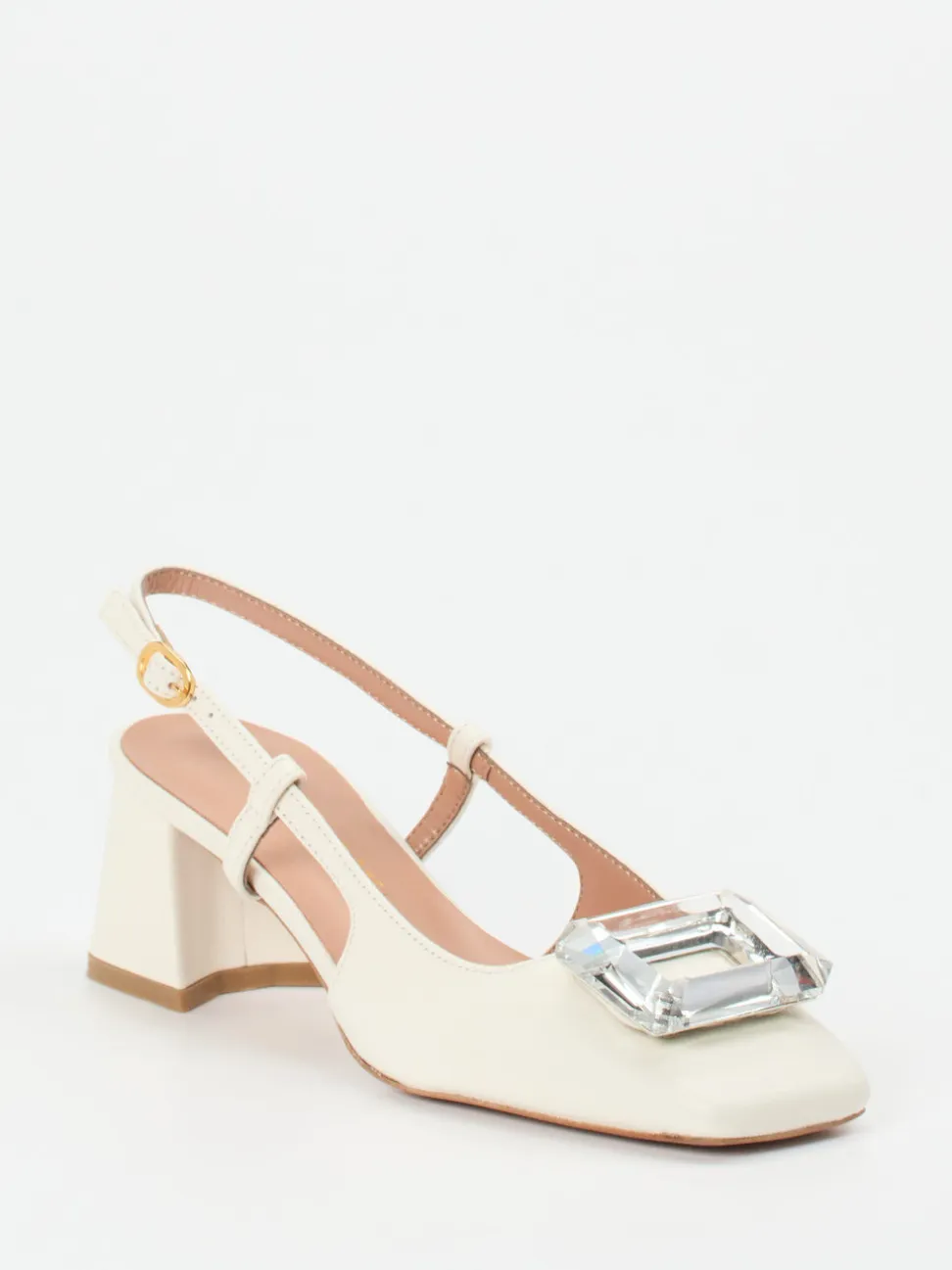 Konstantin Starke – Slingback-Pumps aus Lammleder Beige