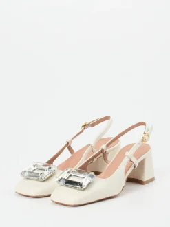 Konstantin Starke – Slingback-Pumps aus Lammleder Beige