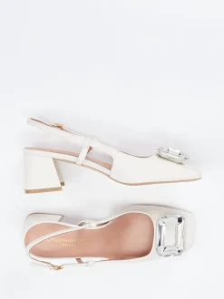 Konstantin Starke – Slingback-Pumps aus Lammleder Beige