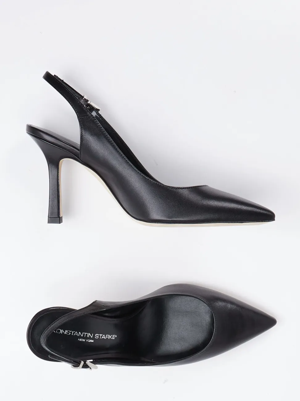 Konstantin Starke – Slingback-Pumps aus Lammleder Schwarz
