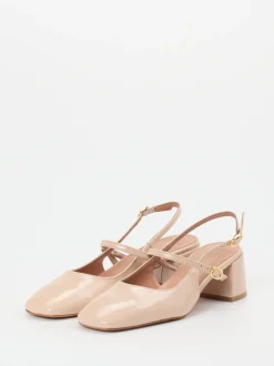 Konstantin Starke – Slingback-Pumps aus Lackleder beige