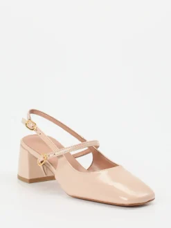 Konstantin Starke – Slingback-Pumps aus Lackleder beige