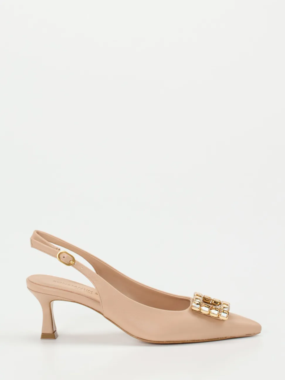 Konstantin Starke – Slingback-Pumps aus Lammleder Beige