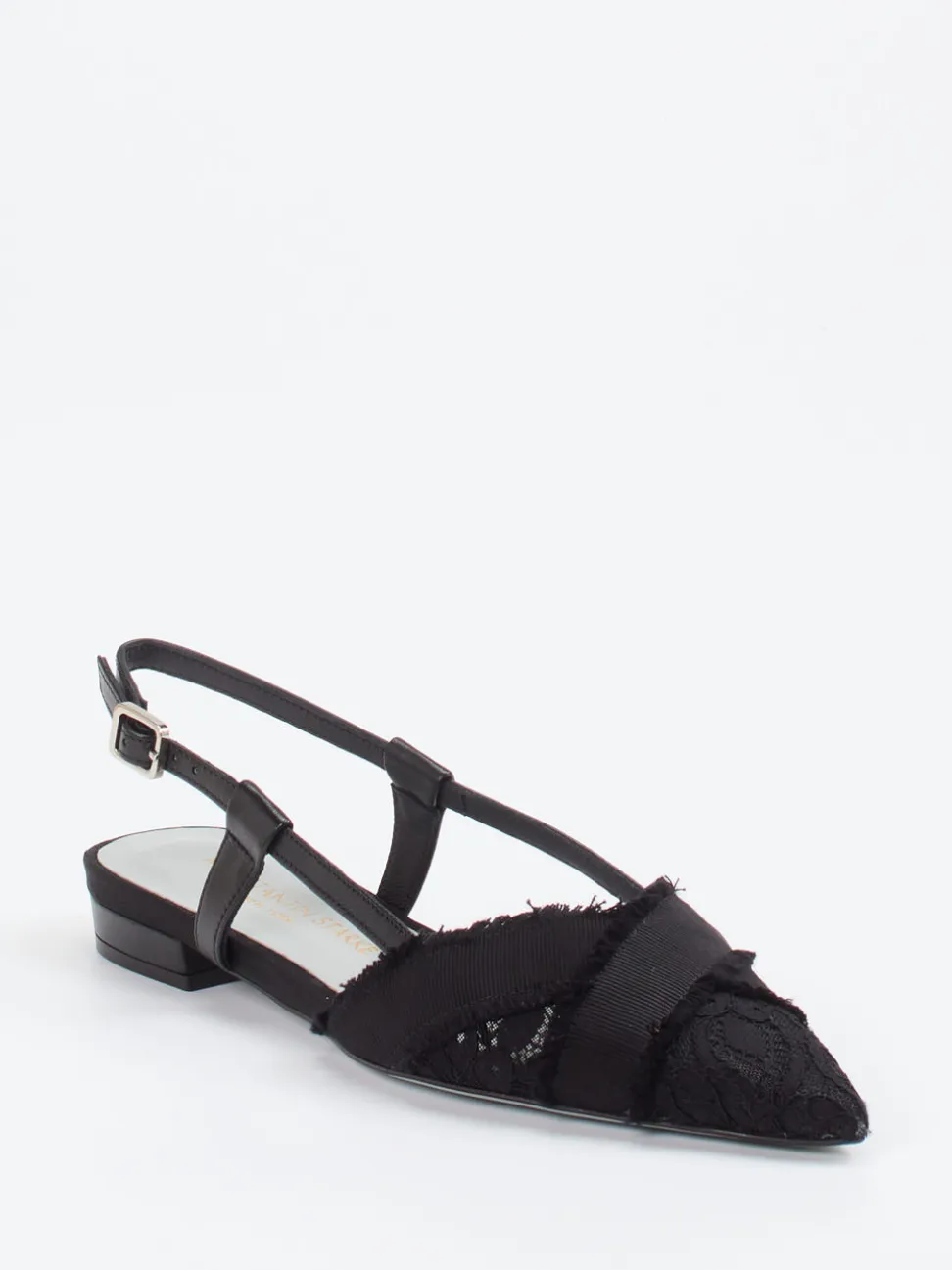 Konstantin Starke – Slingback-Ballerinas aus Spitze schwarz