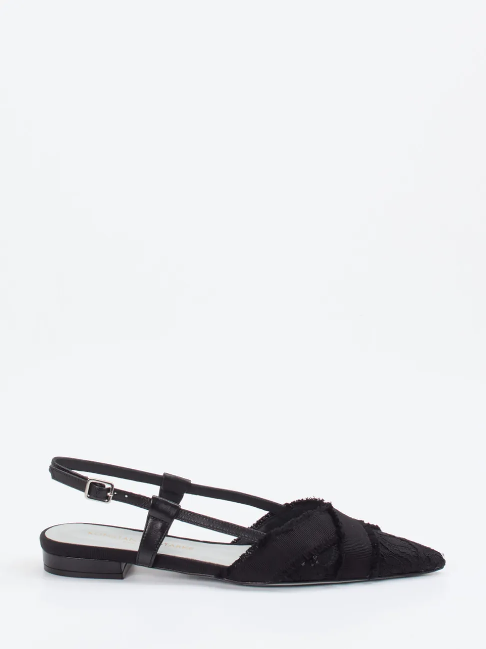 Konstantin Starke – Slingback-Ballerinas aus Spitze schwarz