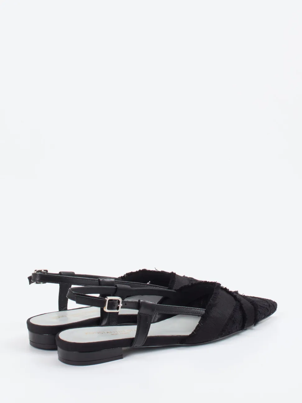 Konstantin Starke – Slingback-Ballerinas aus Spitze schwarz