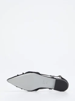 Konstantin Starke – Slingback-Ballerinas aus Spitze schwarz