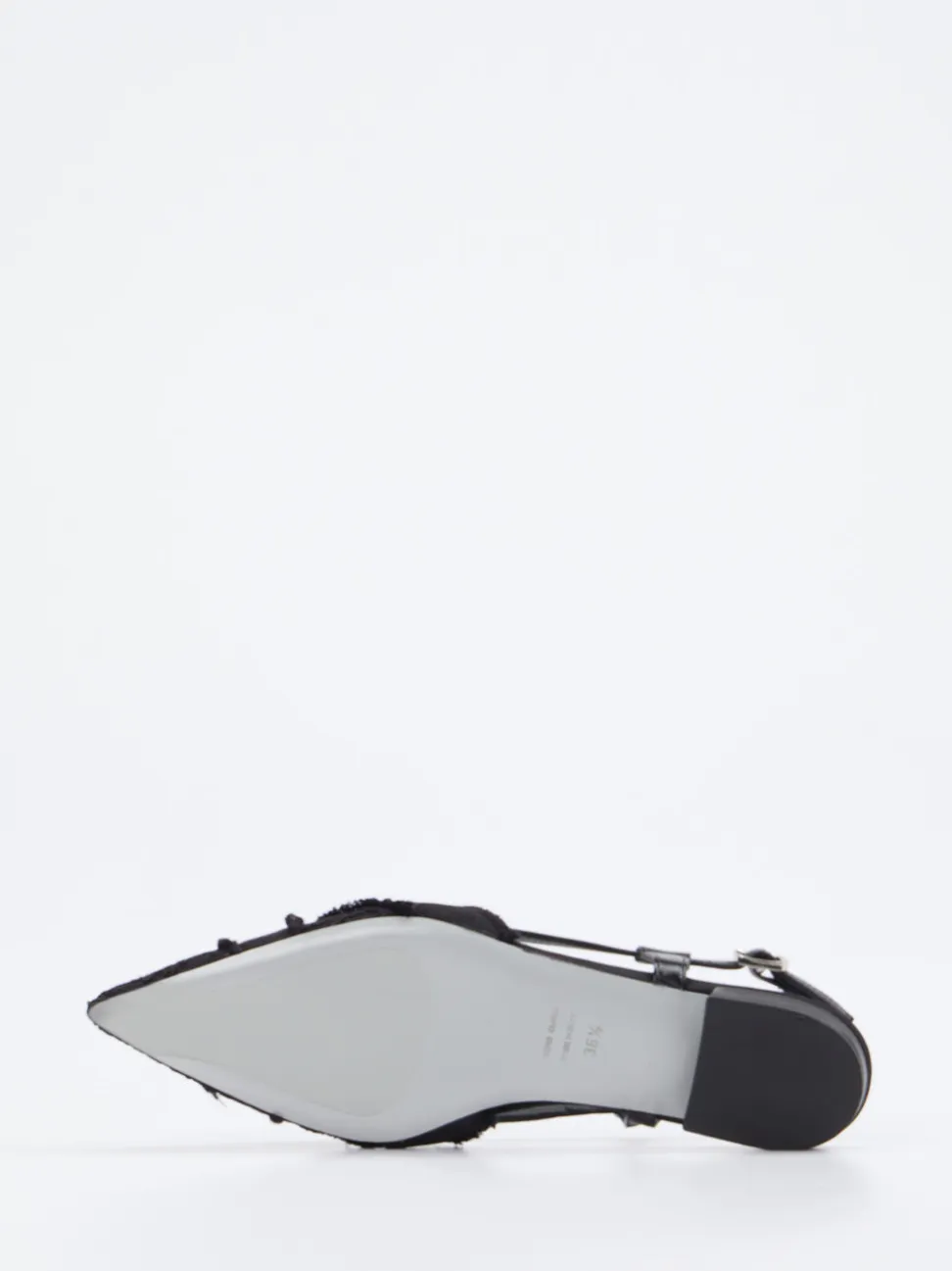 Konstantin Starke – Slingback-Ballerinas aus Spitze schwarz