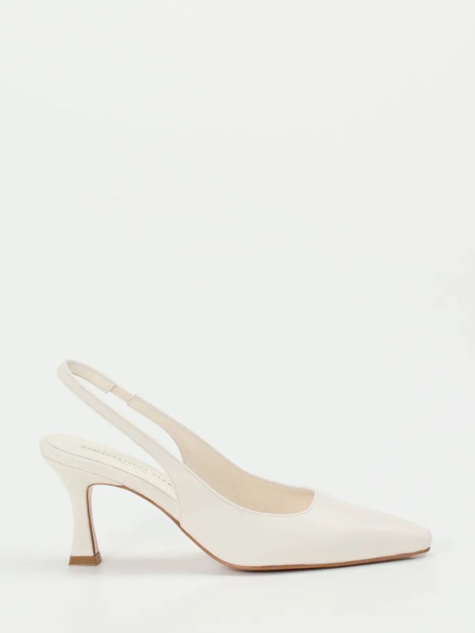 Konstantin Starke – Slingback-Pumps aus Lammleder Weiß