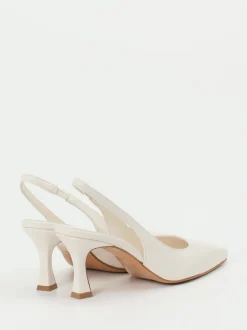 Konstantin Starke – Slingback-Pumps aus Lammleder Weiß