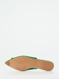 Konstantin Starke – Slingback-Ballerina aus Lammleder smaragdgrün