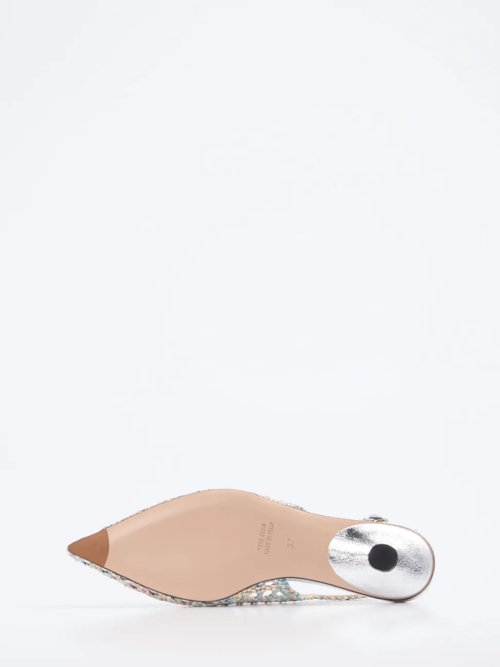 Konstantin Starke – Slingback-Ballerinas aus Flechtleder multicolor