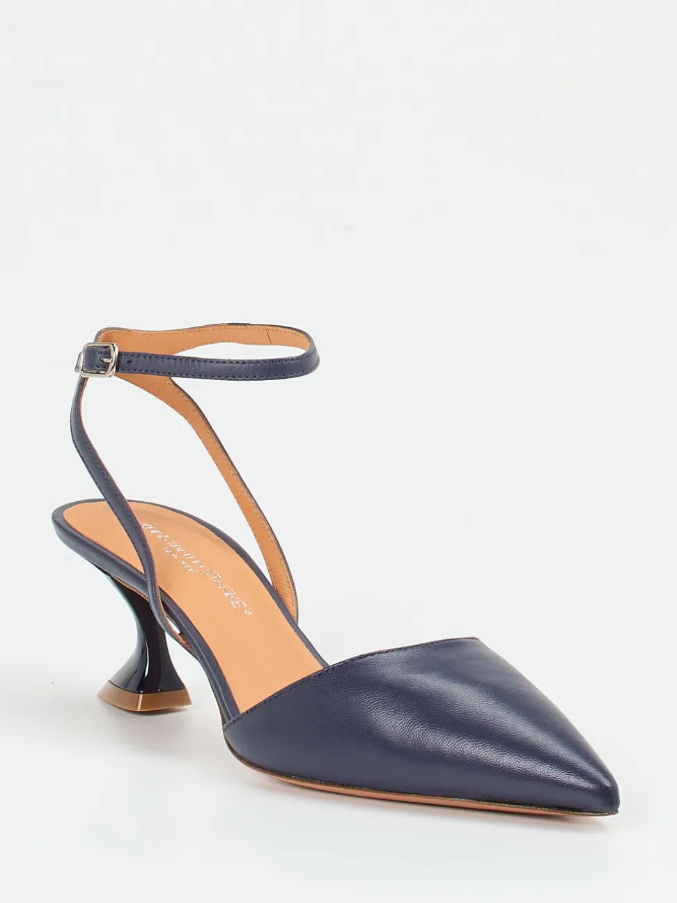 Konstantin Starke – Slingback-Pumps aus Lammleder dunkelblau