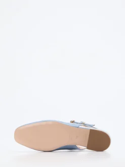 Konstantin Starke – Slingback-Pumps aus Lackleder Pastellblau