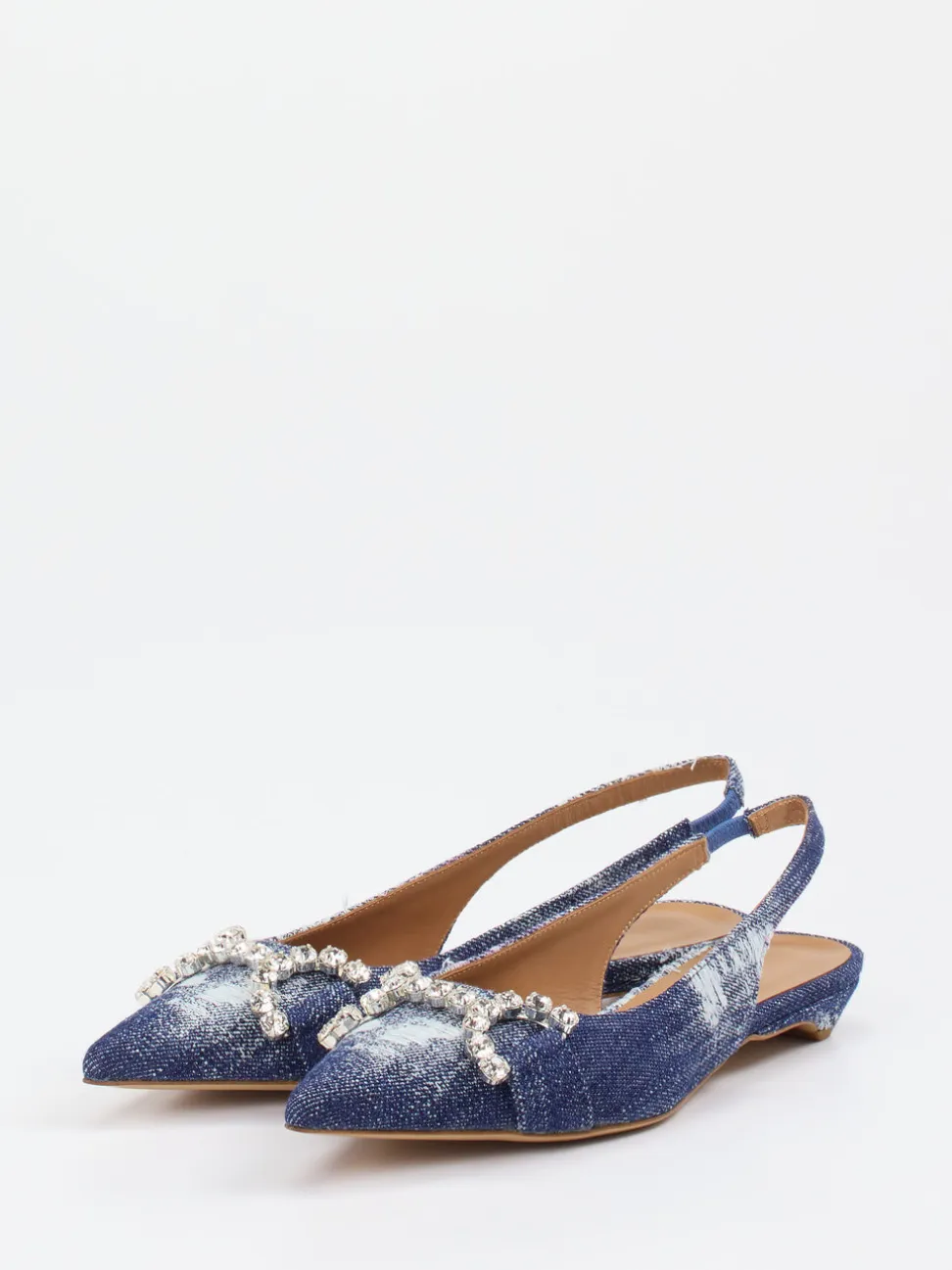 Konstantin Starke – Slingballerinas aus Denimtextil
