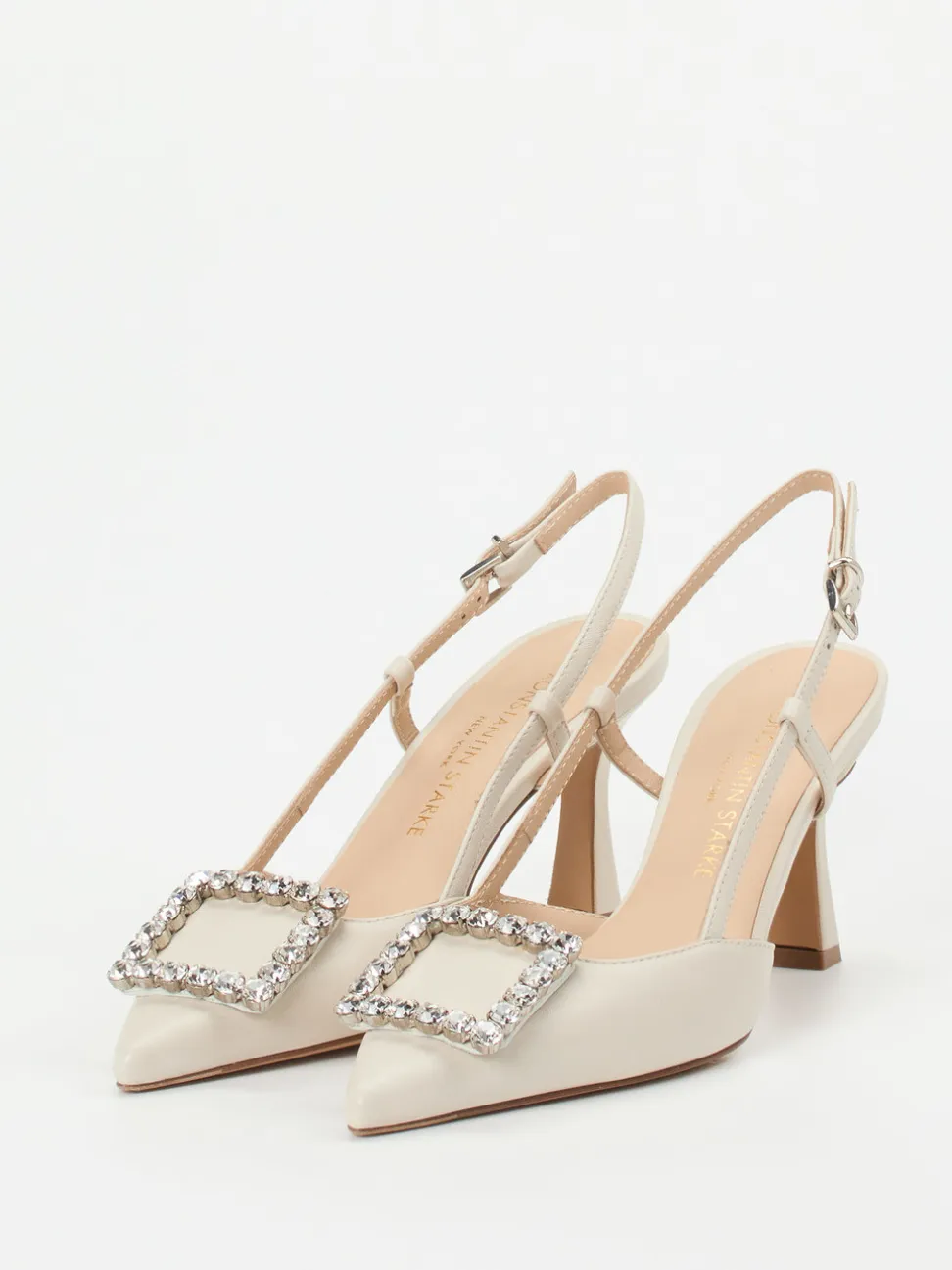 Konstantin Starke – Slingback-Pumps aus Lammleder beige
