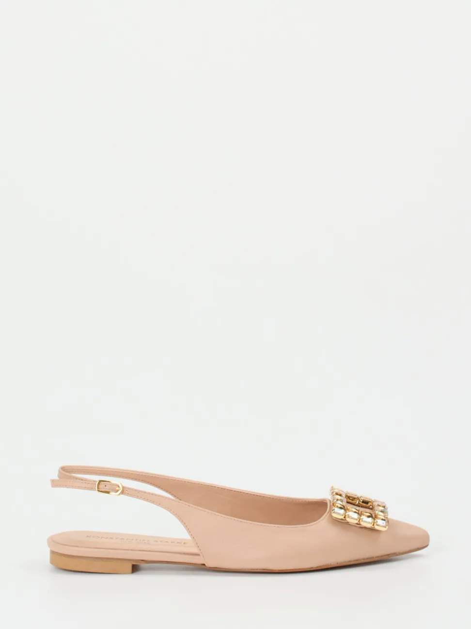 Konstantin Starke – Slingback-Ballerina aus Lammleder Nude