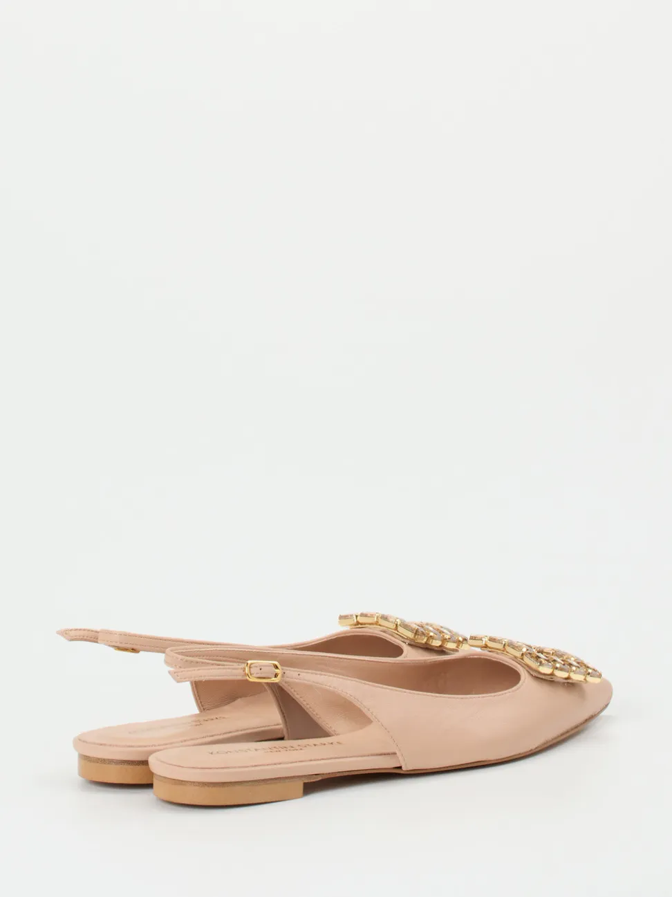 Konstantin Starke – Slingback-Ballerina aus Lammleder Nude