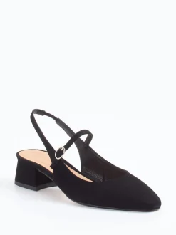 Konstantin Starke – Slingback-Pumps aus Veloursleder schwarz