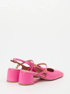 Konstantin Starke – Slingback-Pumps aus Lackleder Pink