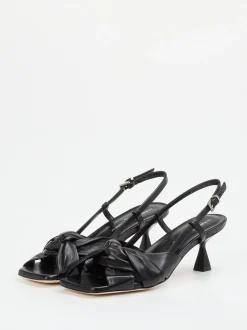 Konstantin Starke – Slingback-Sandalen aus Lammleder Schwarz