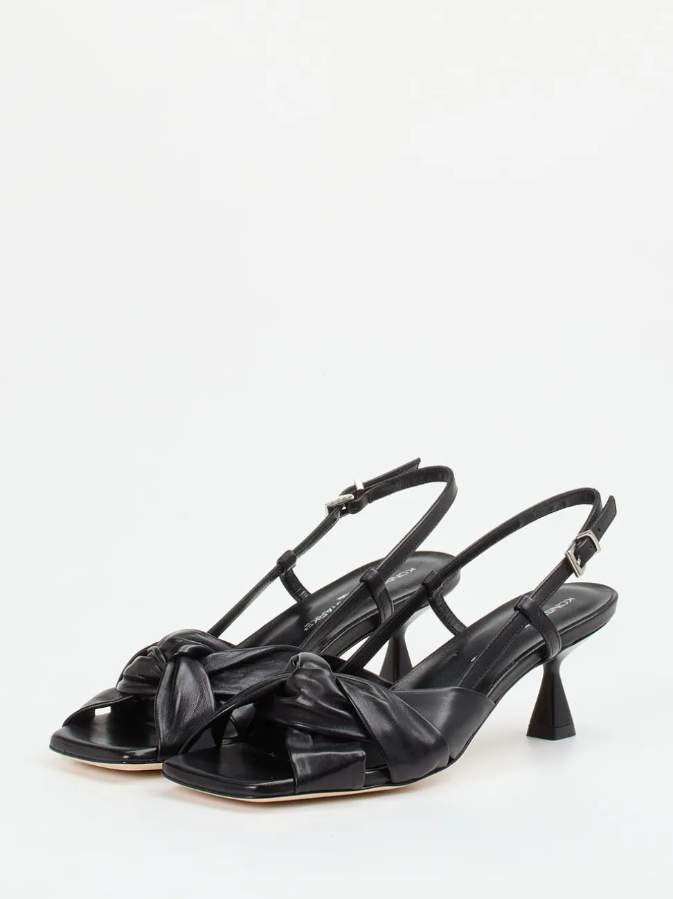 Konstantin Starke – Slingback-Sandalen aus Lammleder Schwarz