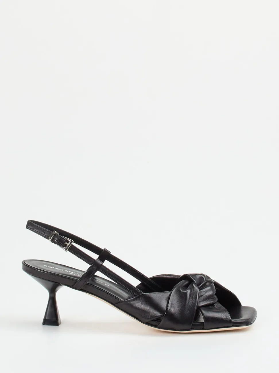Konstantin Starke – Slingback-Sandalen aus Lammleder Schwarz