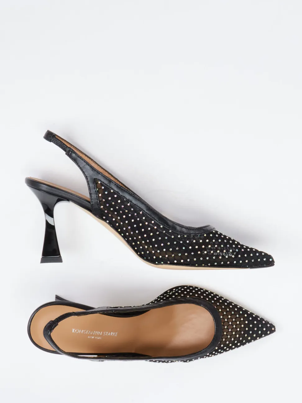 Konstantin Starke – Slingback-Pumps aus Netz in Schwarz
