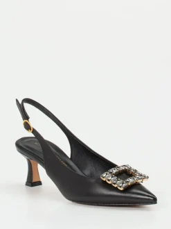 Konstantin Starke – Slingback-Pumps aus Lammleder schwarz