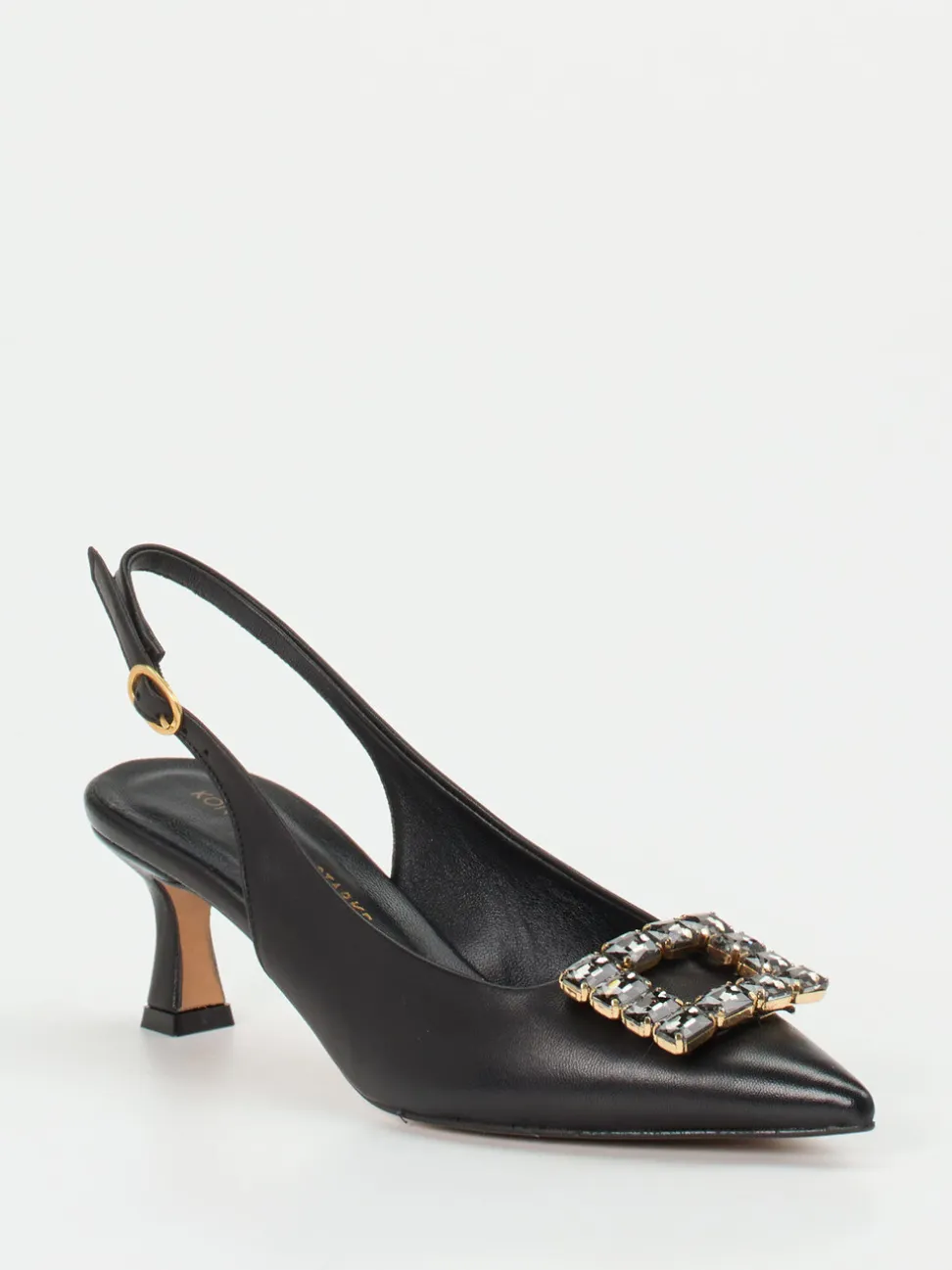 Konstantin Starke – Slingback-Pumps aus Lammleder schwarz