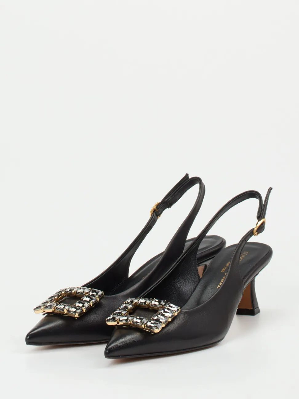 Konstantin Starke – Slingback-Pumps aus Lammleder schwarz