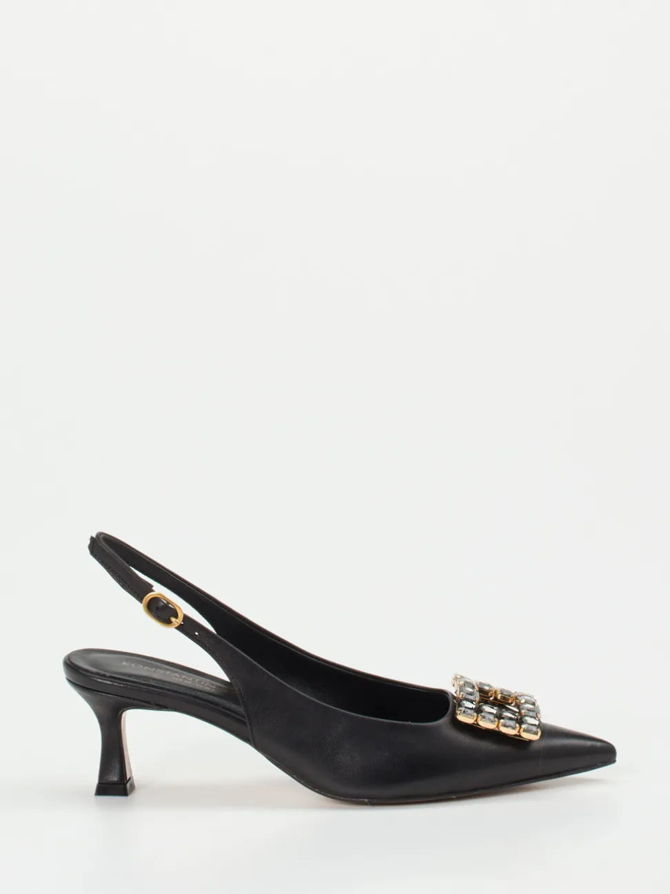 Konstantin Starke – Slingback-Pumps aus Lammleder schwarz