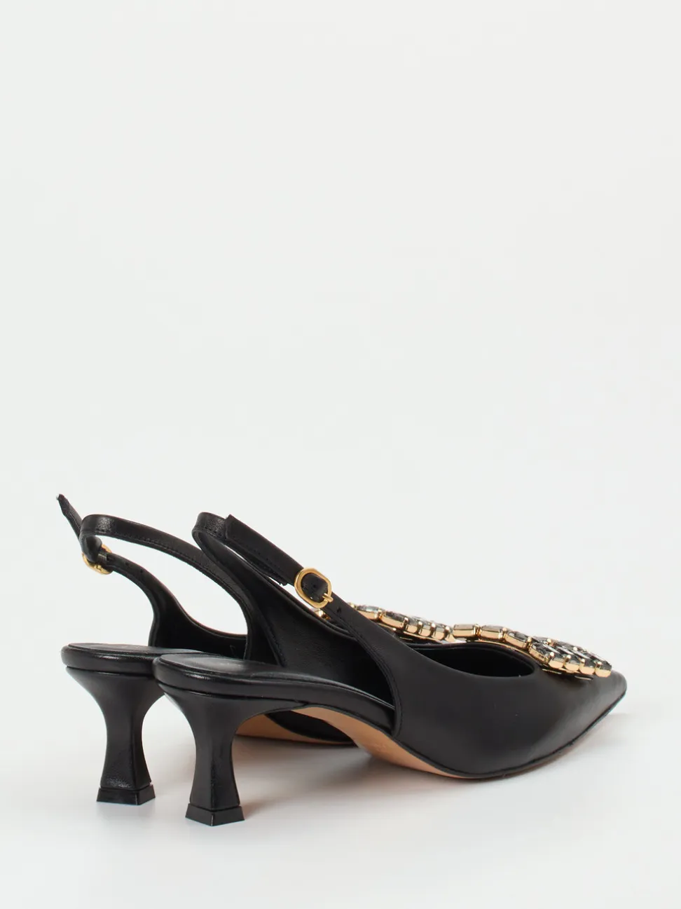 Konstantin Starke – Slingback-Pumps aus Lammleder schwarz
